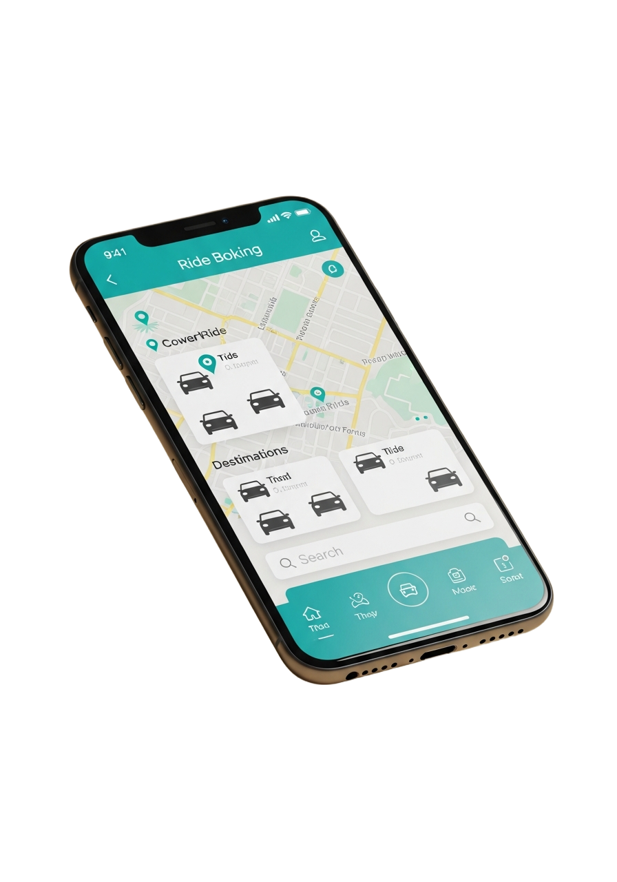 VyDrive App Mockup